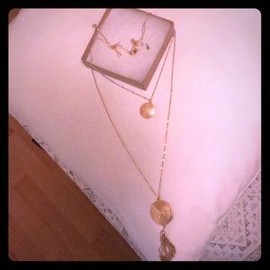 Jill Michael pre layered metal fringe necklace